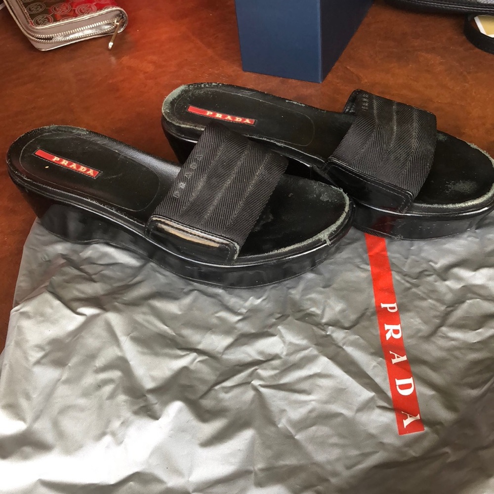 Prada Platform Sandals